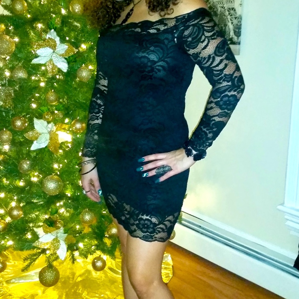 Black Lace Dress
